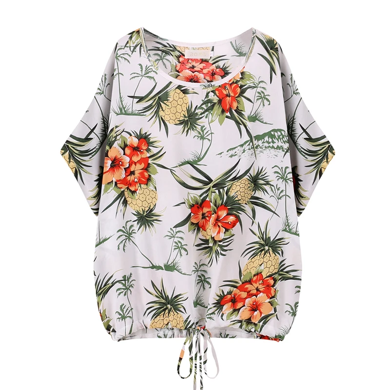 

gkfnmt Chemise Femme Women Tops And Blouses Floral Print Ladies Shirts Summer Casual Plus Size Blouse Shirt Fashion Korean 2018
