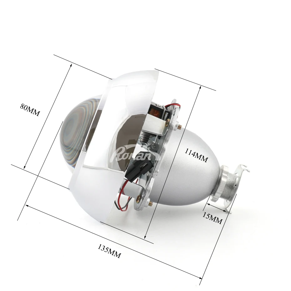 Авто рестайлинг Pro Металл 3,0 дюймов HID Биксенон объектив проектора фары для Volkswagen Tiguan headlightth4 H7, использовать H1 Ксеноновые лампы