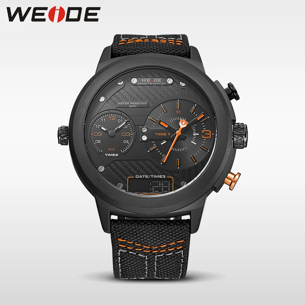 WEIDE Новые спортивные черные модные и повседневные автоматические карманные часы