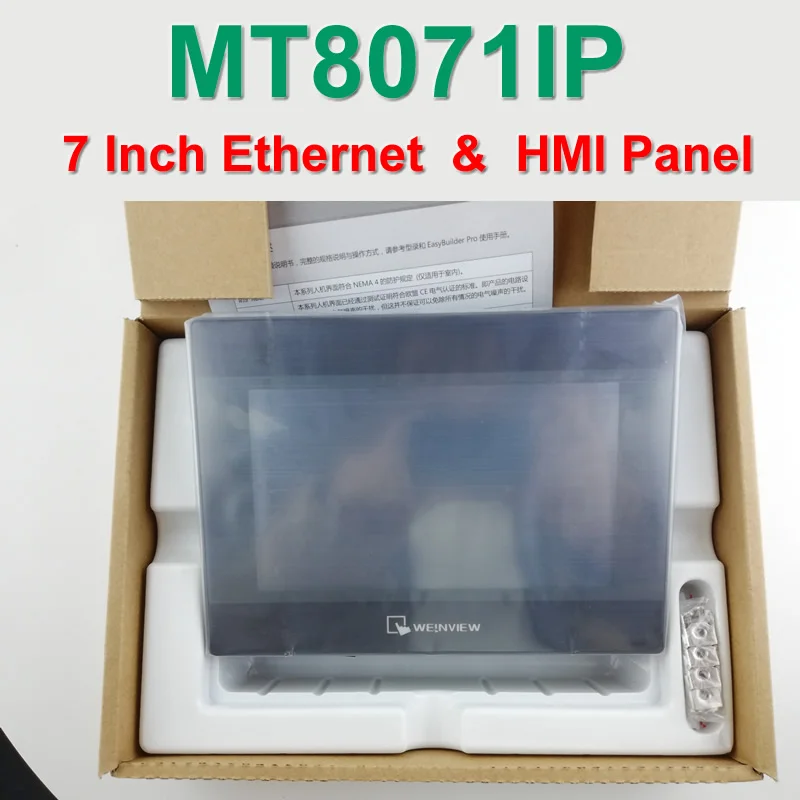 MT8071IP 7 дюймов 800*480 Ethernet 1 USB хост Сенсорная панель дисплей HMI, WEINTEK& WEINVIEW, есть