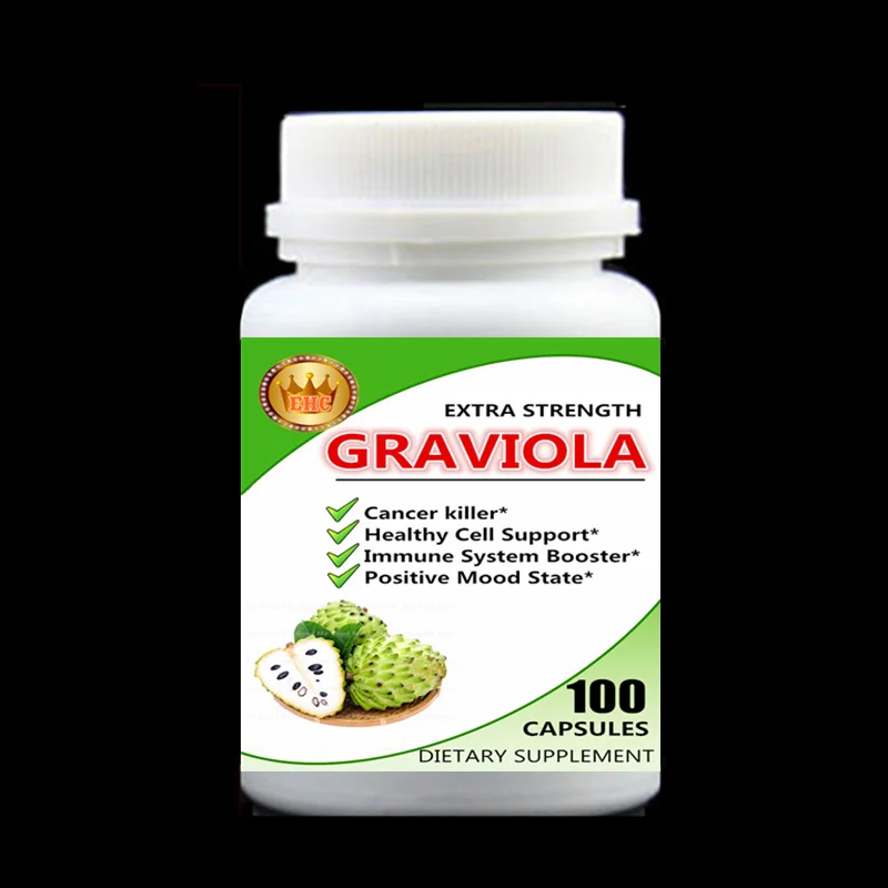 

Cancel Killer,Graviola Extract,Healthy Cell Support,Immune System Booster,Positive Mood State,Soursop,Guanabana - 100pcs/bottle