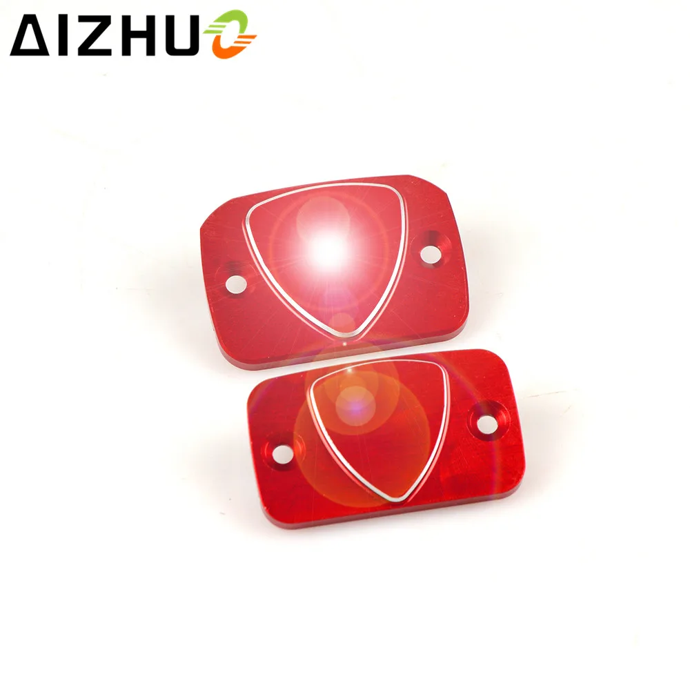 Motorcycle Front Brake Cylinder Fluid Reservoir Cover Motorbike CNC Aluminum For Ducati Monster 695 696 795 796 Hypermotard 796