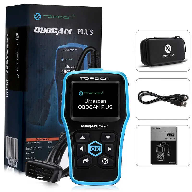TOPDON PLUS2.0 OBD2 автомобильный диагностический инструмент OBD 2 Автомобильный сканер