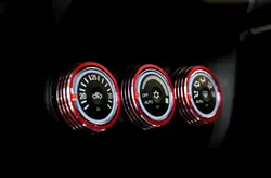 Красного цвета Салонные аксессуары кондиционирования воздуха регулируя кнопку украшение для Mitsubishi Outlander Sport ASX 2013-2015