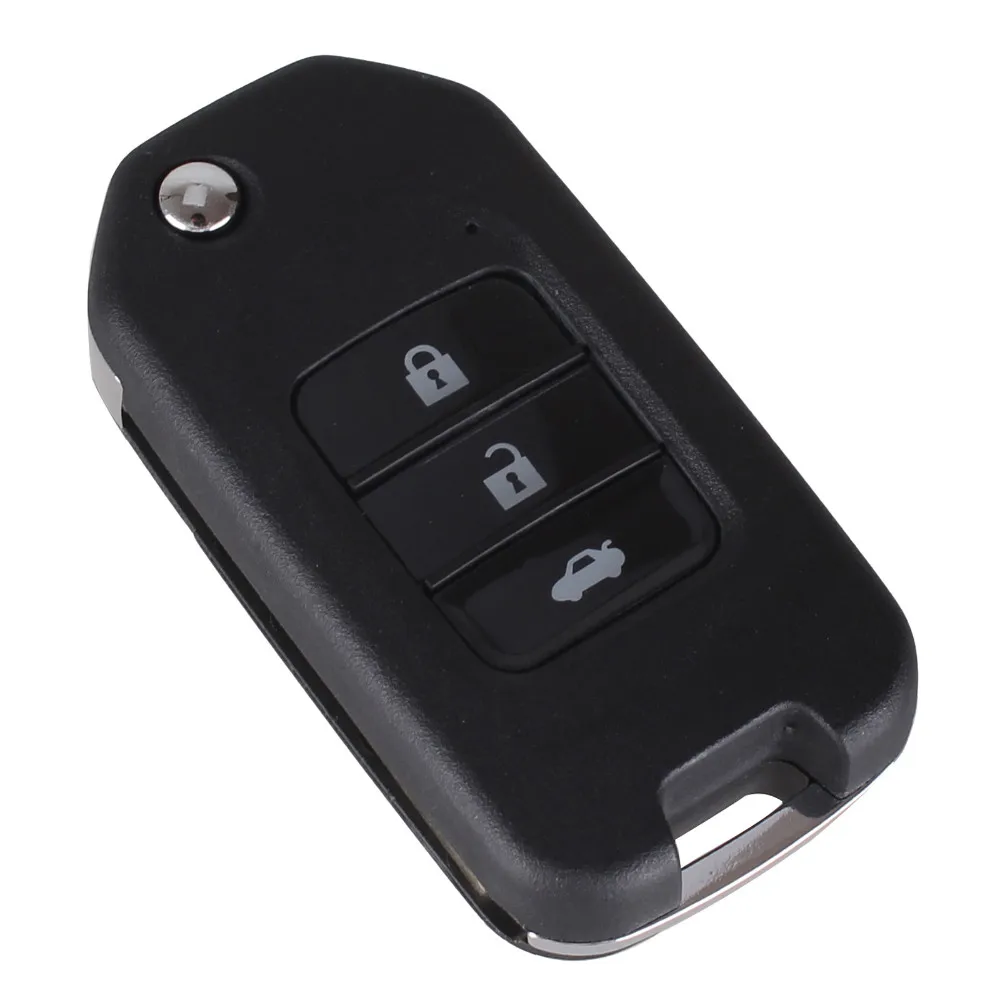 KEYYOU 3 кнопки дистанционного флип-ключ для автомобиля чехол Fob Стайлинг оболочки крышка для Honda Crider Jade Civic Accord City Odyssey ключ оболочки