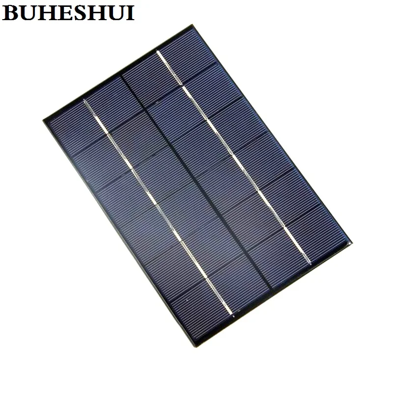 BUHESHUI 4 2 W 6V солнечная батарея поликристаллическая панель модуль DIY Солнечное