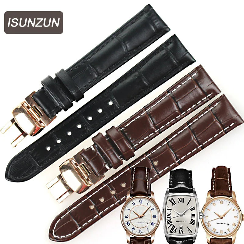 Ремешок ISUNZUN для часов Mido Baroncelli M7600 M003 M007 из натуральной кожи кожаный ремешок Nato