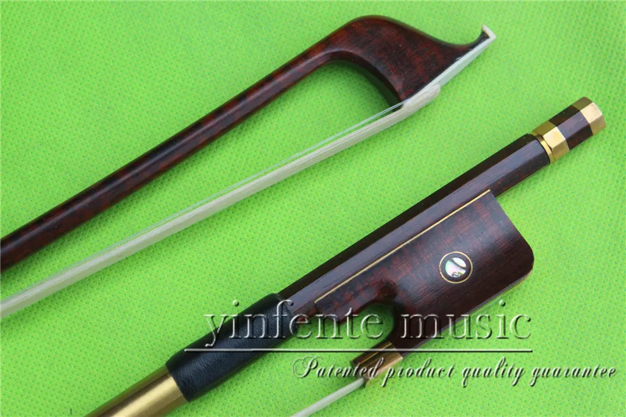 

NG-88 # one cello bow Snakewood Round Stick French Style Parisian Eyes 4/4 New