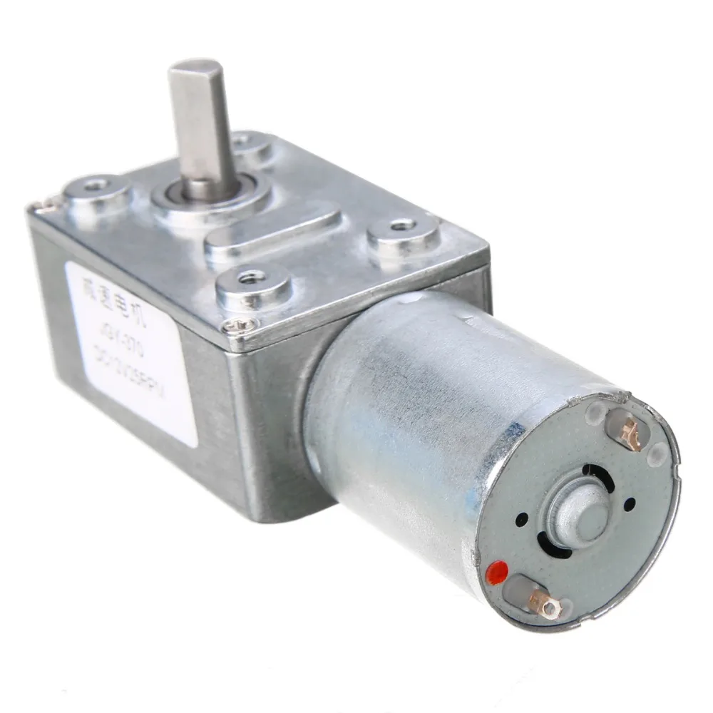 

DC 12V 25RPM Geared Motor Reversible Turbo Worm High Torque Geared Reducer Motor GW370