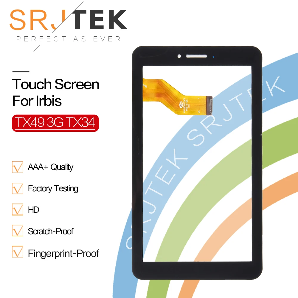 Сенсорный экран Srjtek 7 дюймов для Irbis TX49 3G TX34 TX33 TX71 TX77 дигитайзер сменная панель