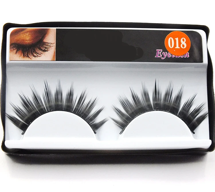 

New arrival 1Pairs Natural Black Long Sparse Cross False e yelashes Fake e ye Lashes Extensions Makeup Tools