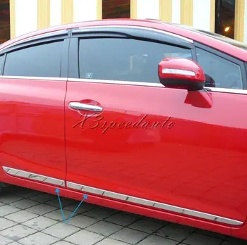 

Stainless Steel Side Molding Trim Cover For 9th Civic 2012+
