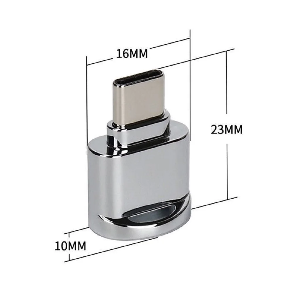 Мини USB 3 1 Type C Micro SD TF кардридер из алюминиевого сплава OTG адаптер