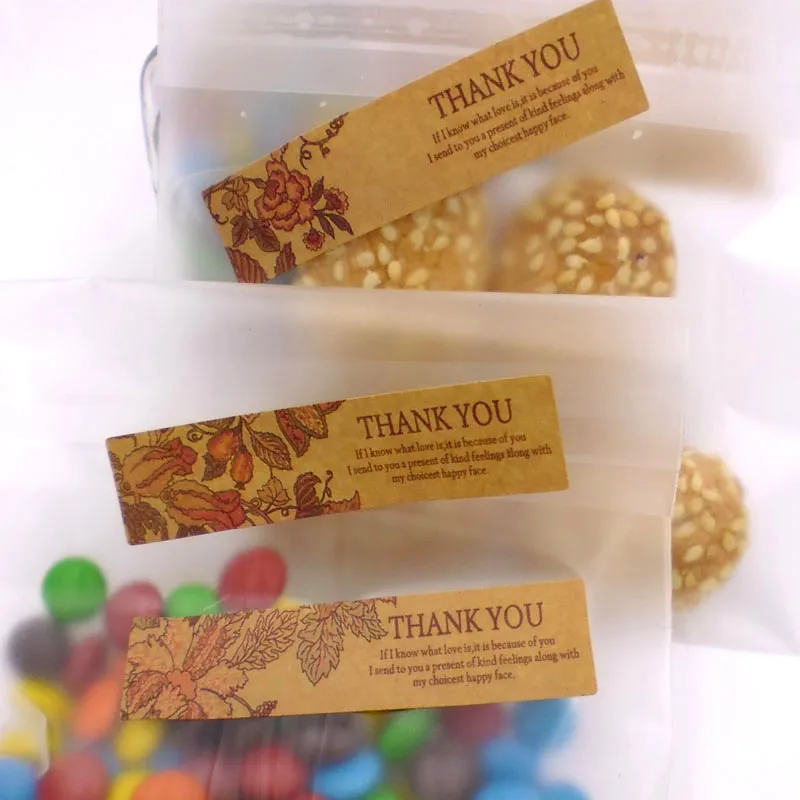 102 шт. наклейки из крафт бумаги с цветами винтажная Бумажная Этикетка для