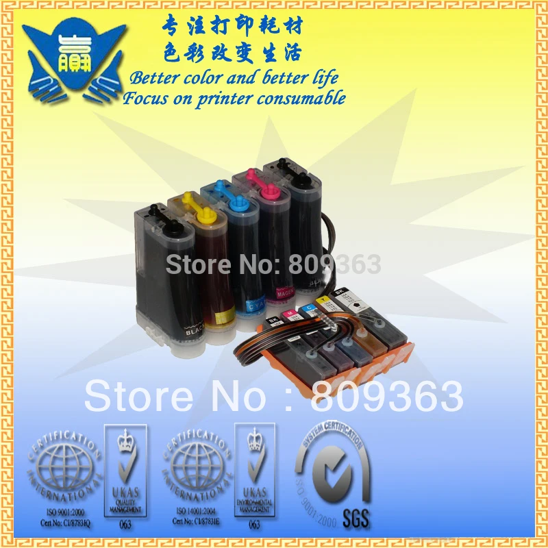 

CISS for HP862 Continuous Ink Supply System for Photosmart C5388 C6388 D5468 C309A Free Shipping