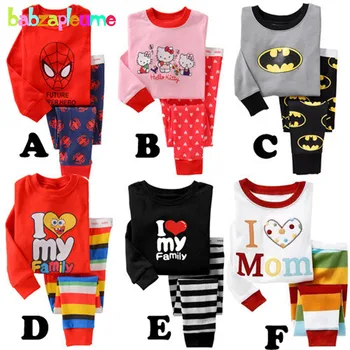 

Baby Girls Clothing Kids Boys Pajama Sets Toddler Girl Sleepwear Cotton Children Clothes Suit Spring Autumn New Nightgown BC1250