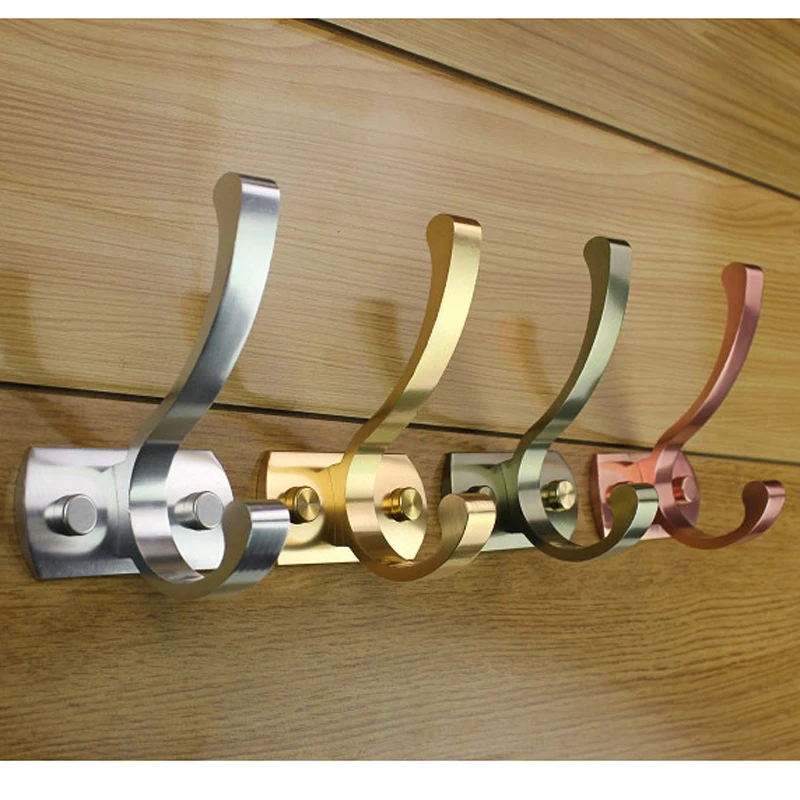 Fashion rustic aesthetic clothes hook Space Aluminum coat hooks clothes hanging single hookin