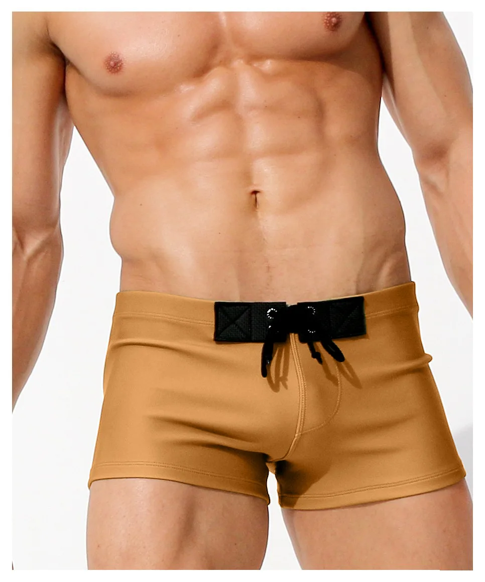 white bathing suit shorts