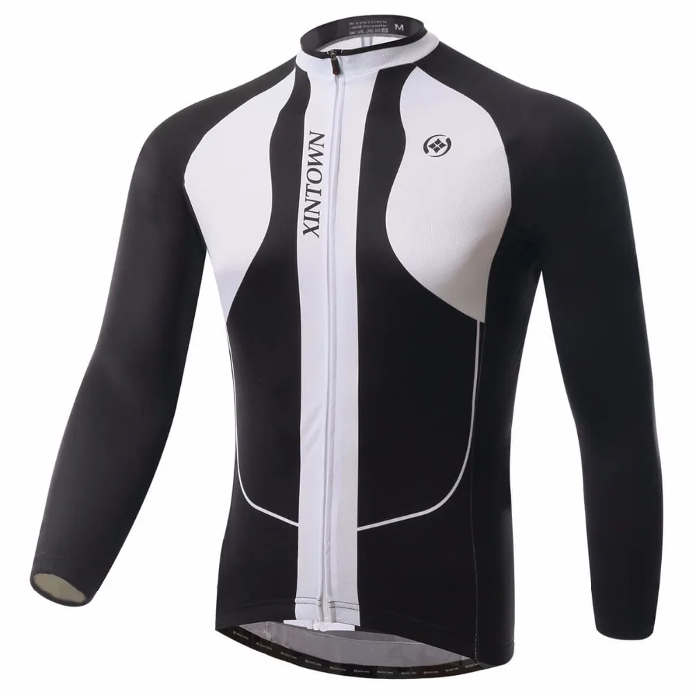 

XINTOWN Men Team Ropa Ciclismo Cycling Jersey Long Sleeve Tops Quick Dry Comfortable Bicycle Racing Clothing Sports Wear