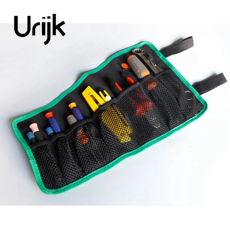 

Urijk Oxford Roll Storage Bag Hand Tool Set Kit Porable Wrench Screwdriver Multifunctional Electricworking Double-deck Knife