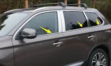 For Mitsubishi Outlander 13-18  Bottom Window Frame Sill trims 6pcs