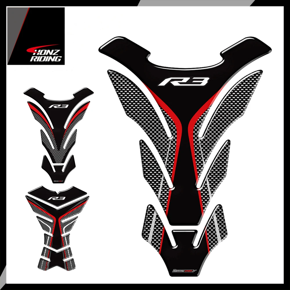 

For Yamaha R3 YZF-R3 VS Tankpad 3D Motorcycle Tank Pad Protector Decal Stickers
