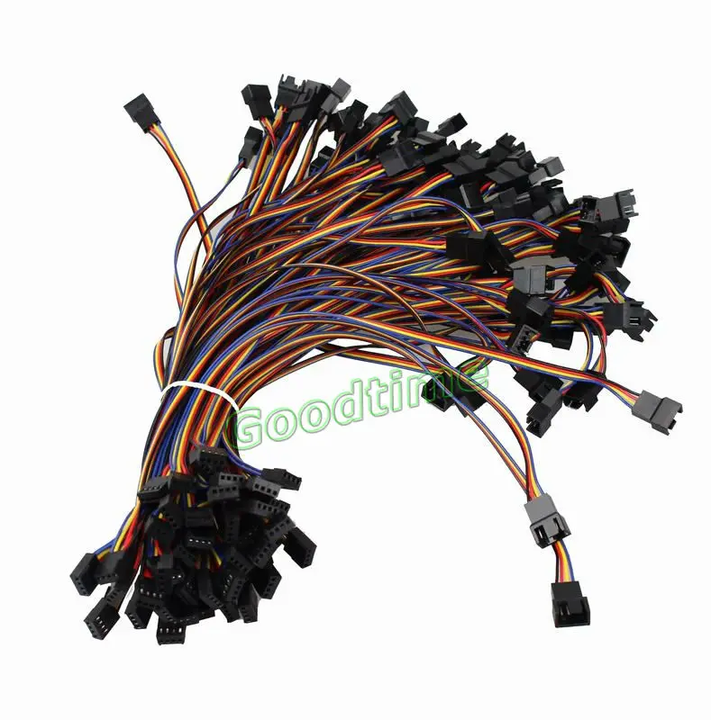 PC Cooling Fan 4 Pin to 2x 4pin//3pin PWM Convert Connector Extension Cable 300mm