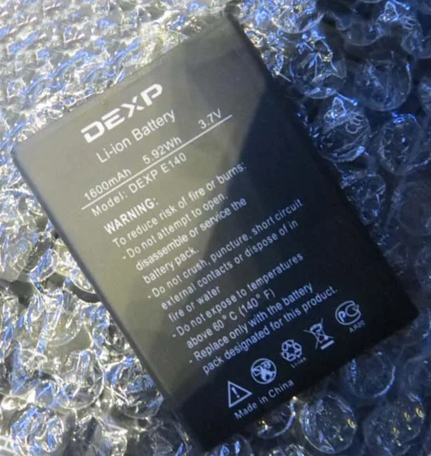 Аккумулятор dexp e140