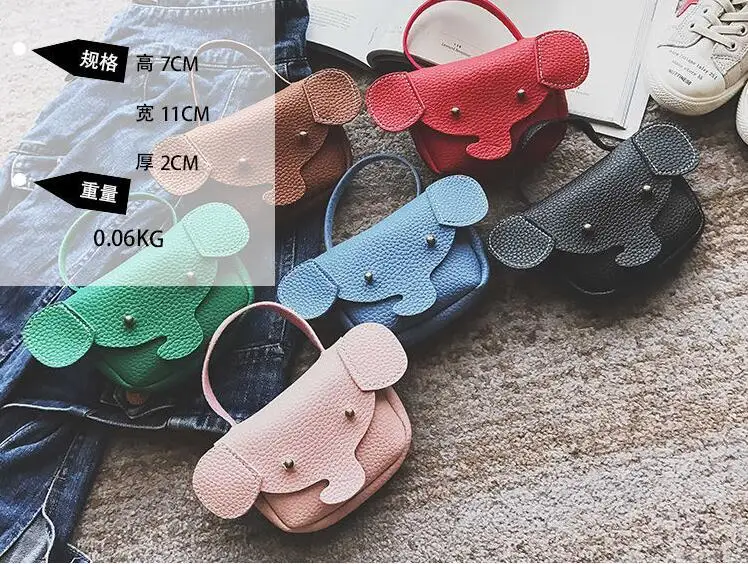 

korea Child Kids Girls Cute Little Elephant Animal Mini Bags Handbag Messenger Shoulder Bag Candy Coin Handbags Purse Satchel