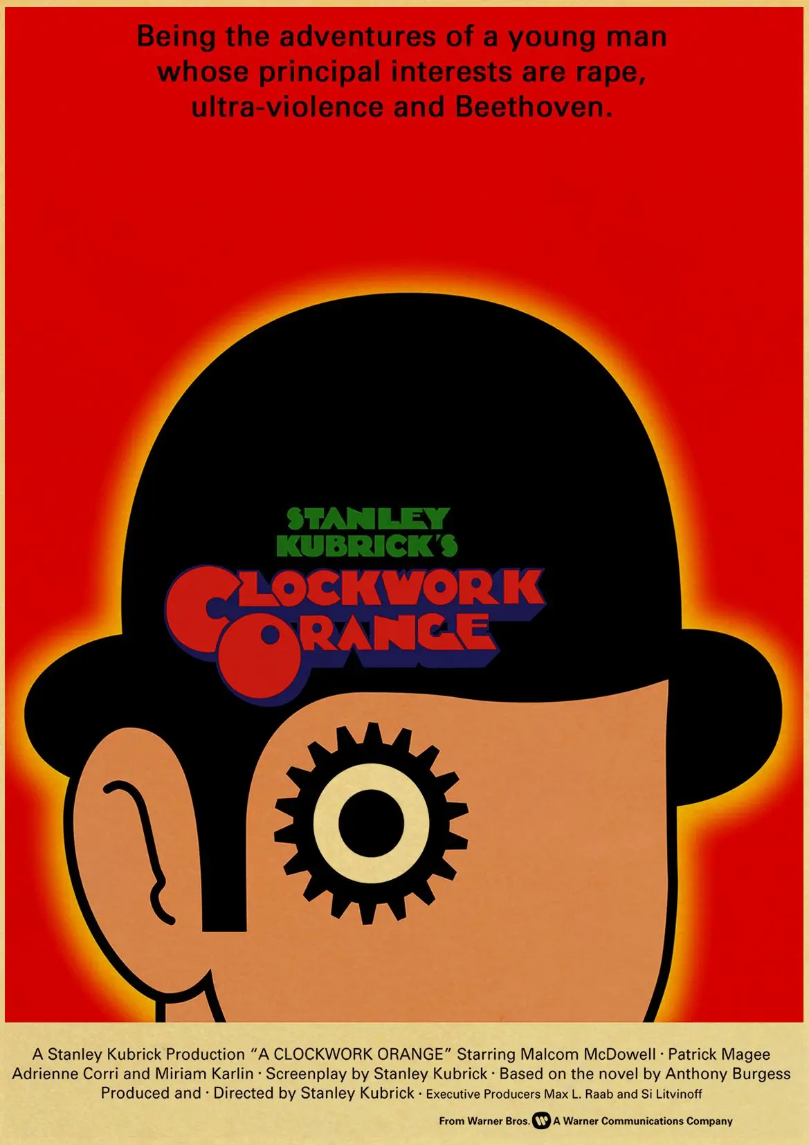 Kubrick фильм плакат декоративной живописи 2001 космическая Одиссея/заводной оранжевый/Лолита домашний Декор стены - Цвет: E048