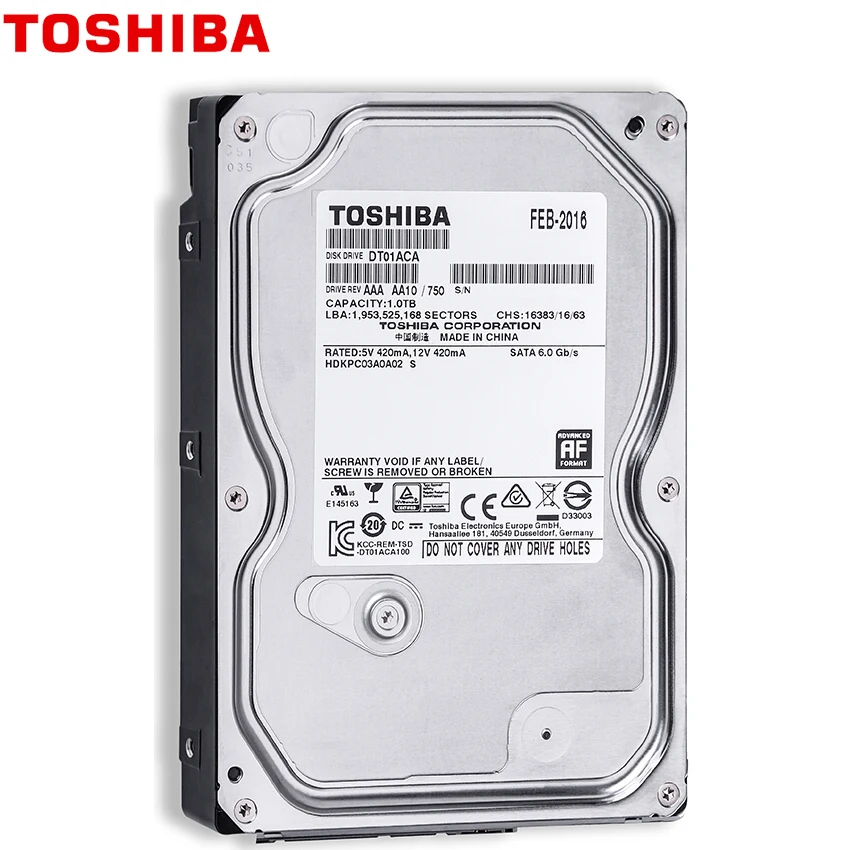 Внутренний жесткий диск TOSHIBA 500 ГБ винчестер Г SATA III 3 5 &quot7200 об/мин 32M кэш для