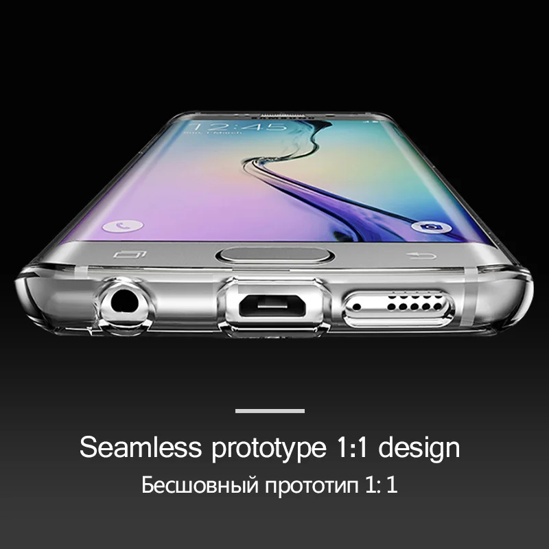 Transparent Case for Samsung Galaxy S6 S7 edge phone case phone protector cover