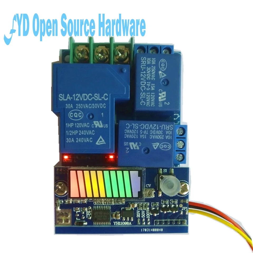 

Lithium battery overcharge and over discharge protection module mos version with relay and display