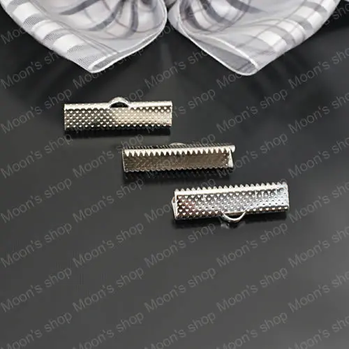 

Wholesale Width 25mm Imitation Rhodium Iron Ribbon Ends Fastener Clasps DIY Fashion Jewelry Findings 50 pieces (JM2963)