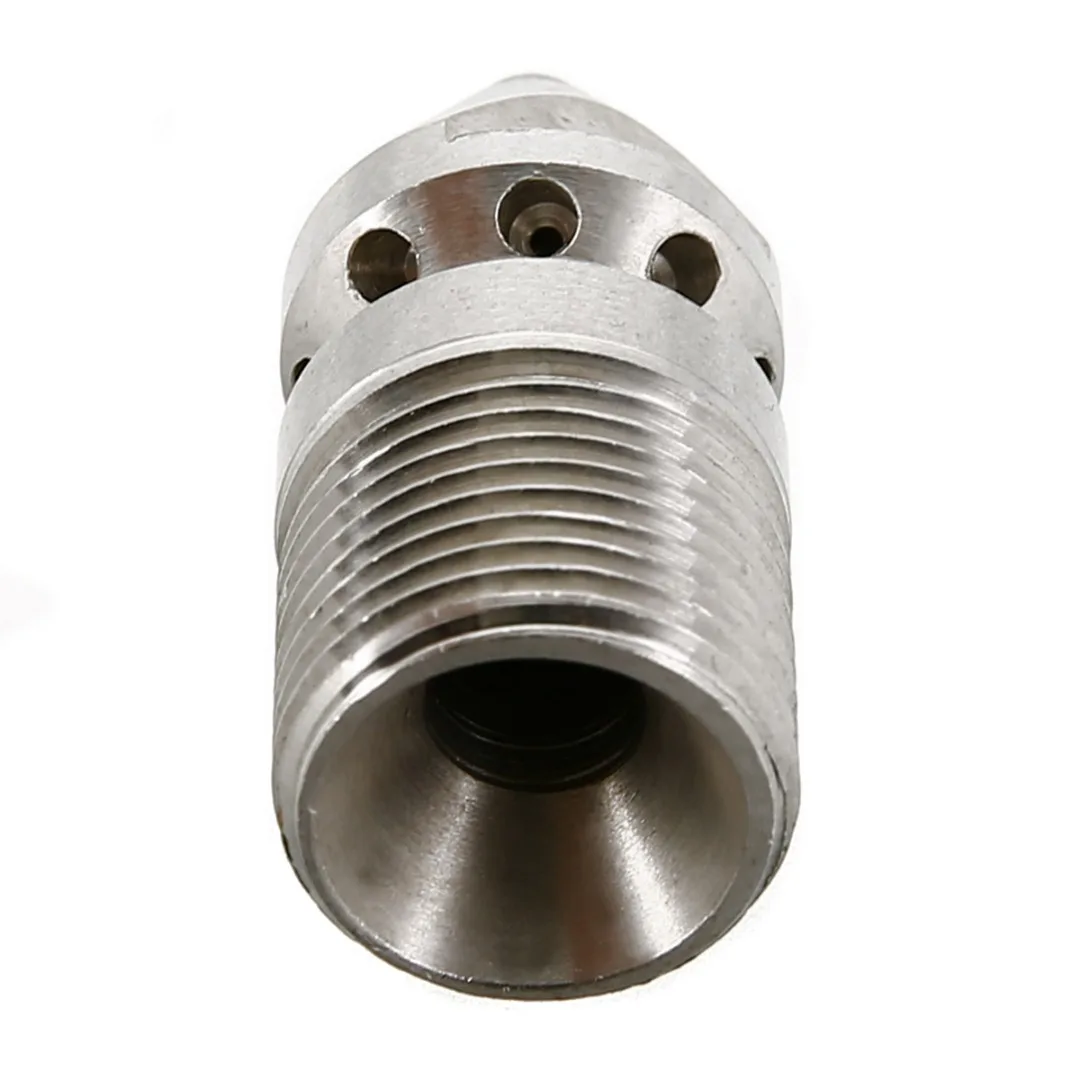 1pc Pressure Washer Drain Ram Sewer Rotary Cleaning Nozzle 9 Jet 3/8" Male 4.5MM 250 Bar For Pipe Cleaning Machine Mayitr