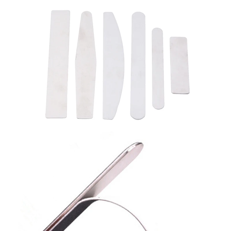 

Double Sided Buffers Pedicure Manicure Buffing Stainless Steel Scraps For Disposable Sandpaper Nail File Pads Nail Art Tool
