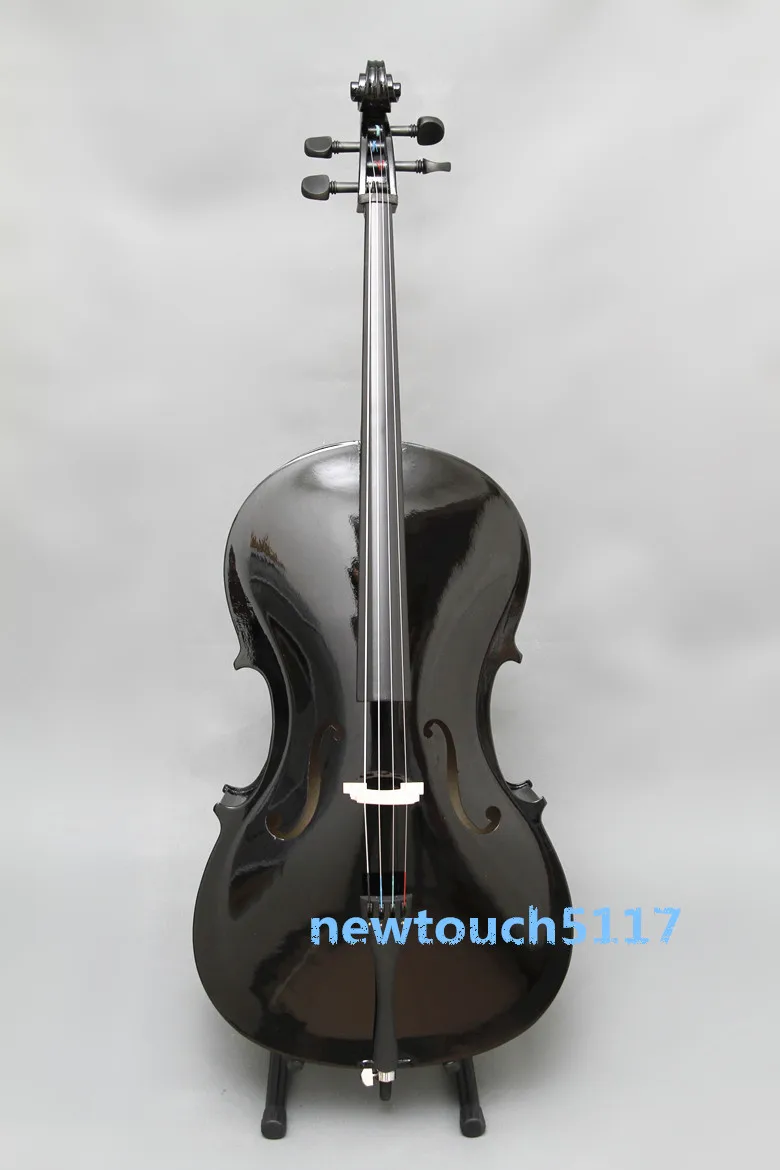 NEW CLASSIC 4/4 SIZE BLACK CELLO HANDMADE QUALITY WITH BOW AND ROSINin Cello from Sports