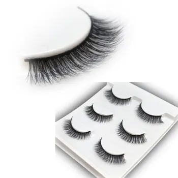 

New 3D False Eyelashes Natural Crisscross Three Dimensional Messy Soft Fake Eyelashes 1 Box 3 Pairs Fashion Makeup Stage Lashes