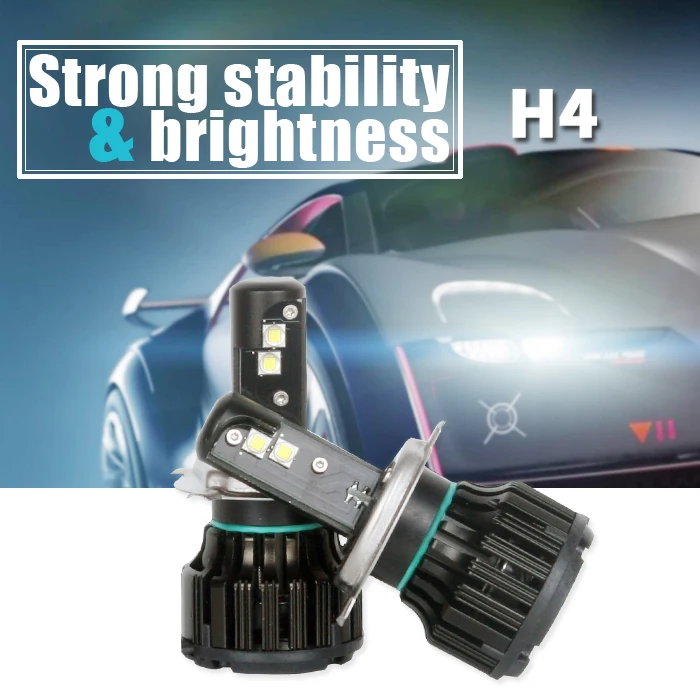 

Super Bright! 2PCS Auto Car H3 H4 H7 H11 H13 9005 9006 LED Headlight Kit Bulb  40W 6000K 12V 24V Xenon White Athletics series