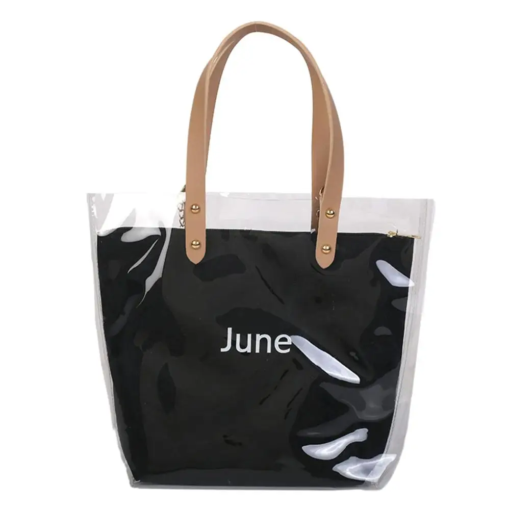 

Waterproof Casual Totes Women Handbags Transparent Beach Bags Summer Ladies Shoulder The New listing Arrival Open bolsos mujer