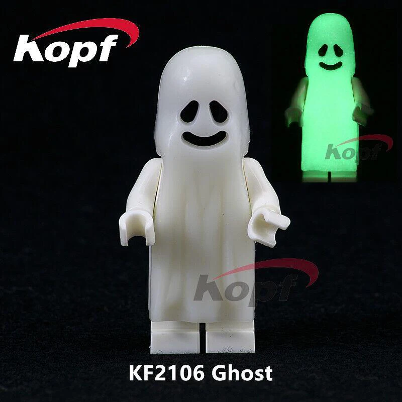 

Single Sale Gloom In The Dark Luminous Moonlight Glow Ghost Sally Zombie Bricks Model Building Blocks Children Gift Toys KF2106