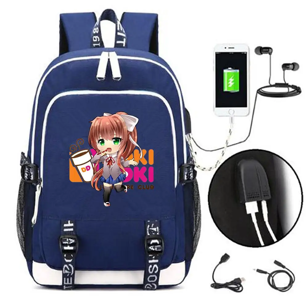 Новинка, Doki, Клубные рюкзаки monika, usb зарядка, для мужчин, wo, мужской рюкзак сумка через плечо, школьная сумка, дорожная сумка для ноутбука, рюкзак - Цвет: 11