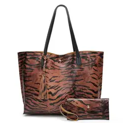 2019 новые женские сумочки на плечо, женские сумки, Новые Модные леопардовые-сумки с принтом, сумки для покупок