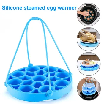 

Silicone Steamed Eggs Molds with Handles Detachable Insulation Pads for Instant Pot XHC88
