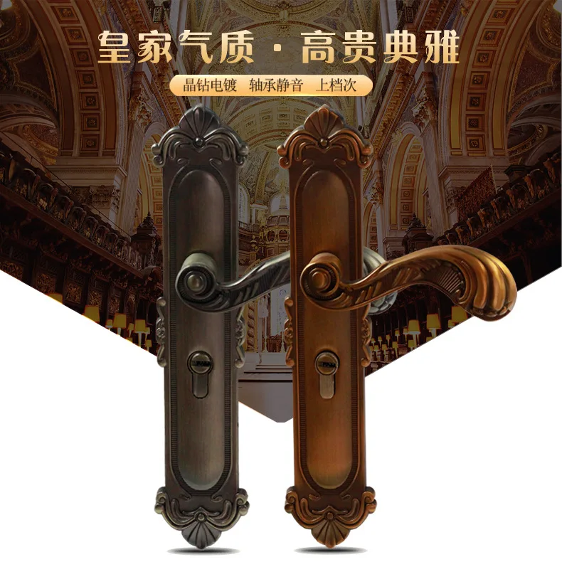 

2018 Fechadura Padlock Cadeado Factory Direct Sale Zinc Alloy Door Lock Household Indoor Bedroom Silent Suite European Style