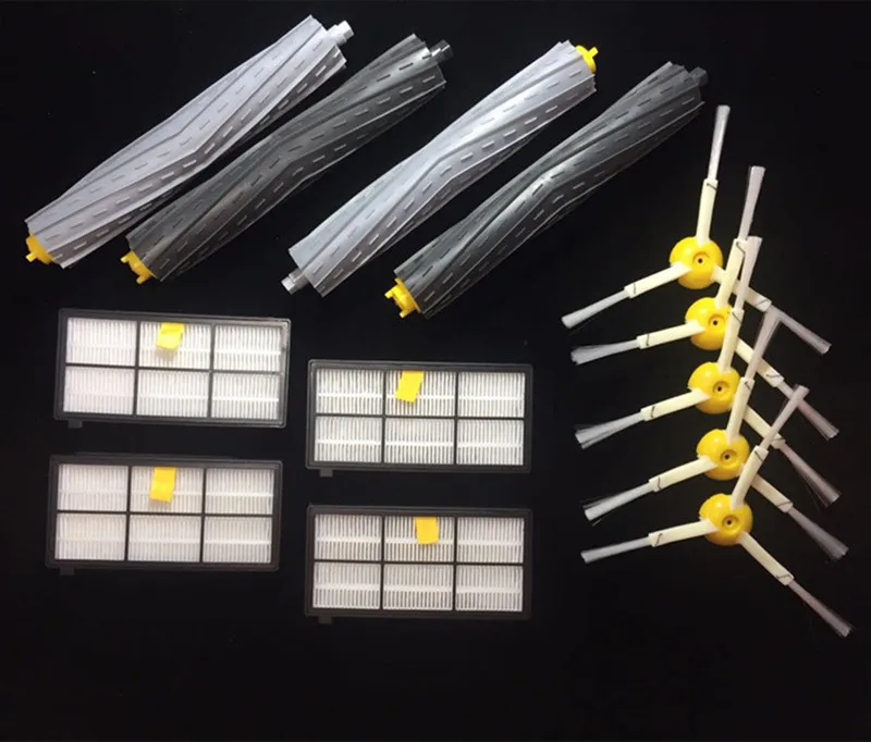 

2 Debris Extractor brush +4 HEPA Filter +4 SideBrush Kit For iRobot Roomba 800 870 880 980 vacuum cleaner Accessories parts New