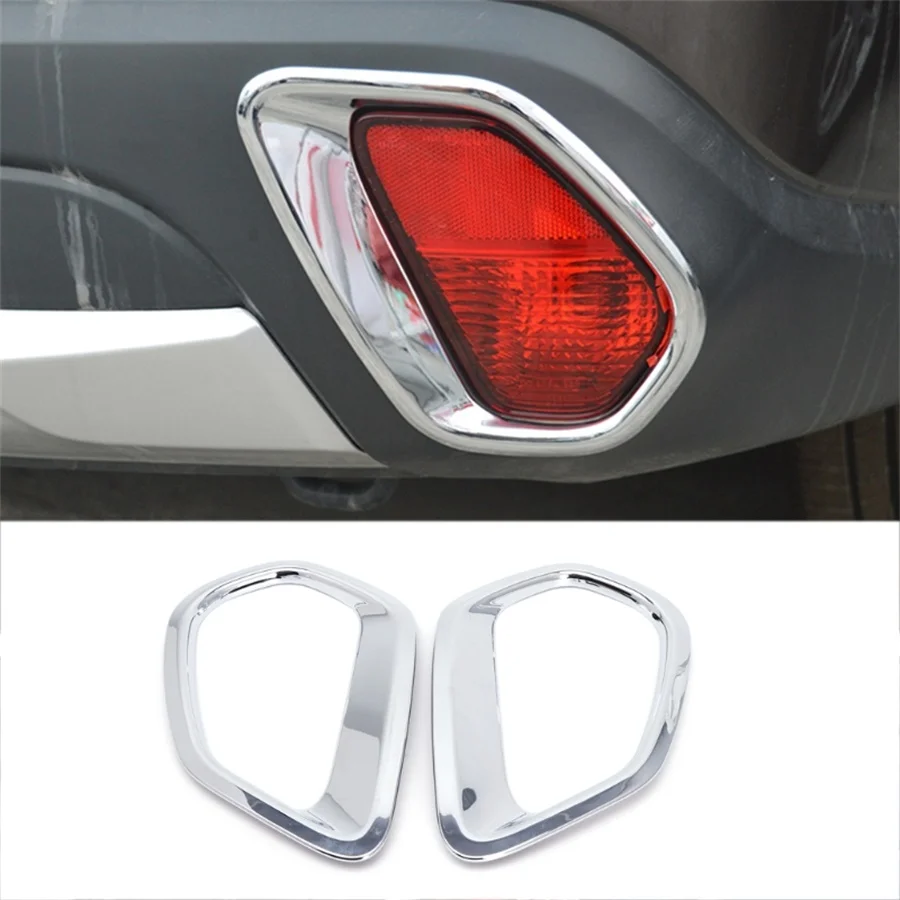 2Pcs-set-Chrome-Car-Back-Rear-Fog-Light-Lamp-Cover-Trim-For-Mitsubishi-Outlander-2016-2017