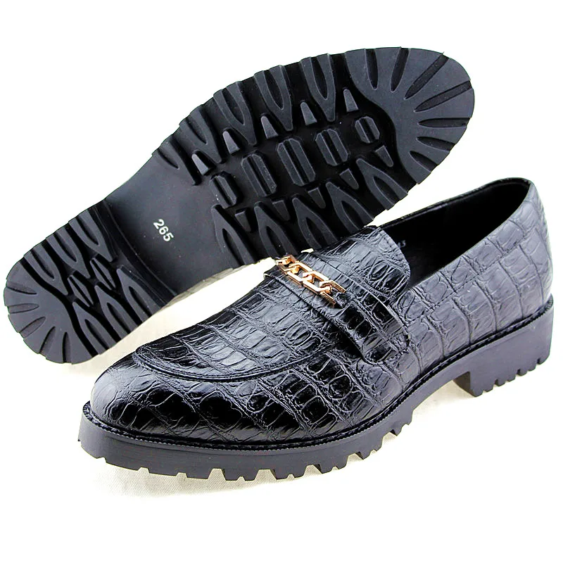 Moda De Marca model Casual Sapatos Crocodile Condução Homens Dos Couro model 1 Grain model Flats Model 3 Genuine Festa 4 2 Mocassins Homem qtTw5