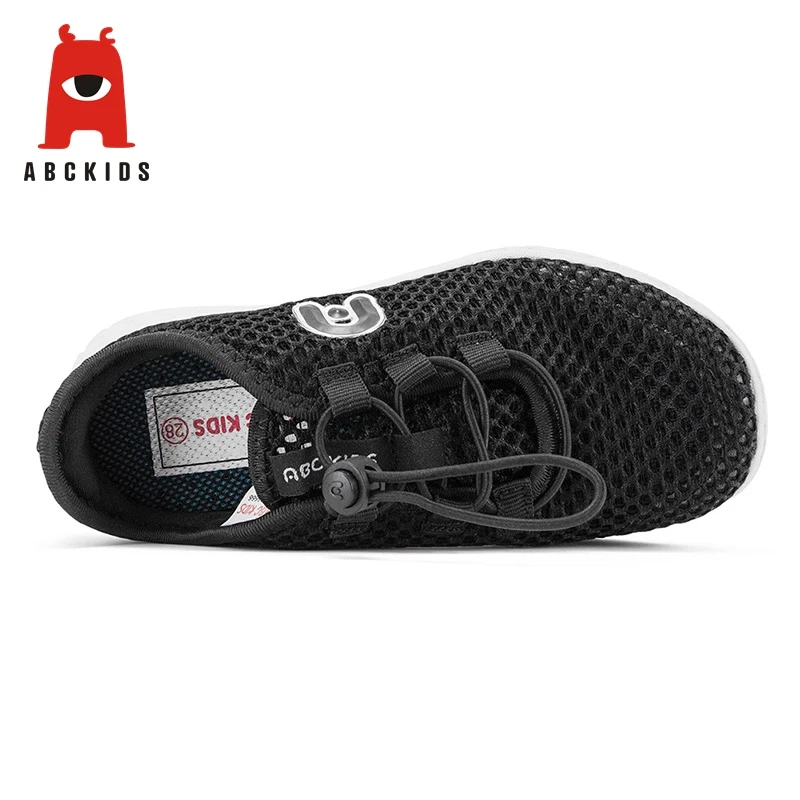 ABC KIDS 2019 summer black solid color net mesh children's comfortable running sports shoes