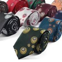 Мужские галстуки 6 см Модный свадебный банкетный галстук костюм шелковый галстук Павлиньи Перья Узор Галстук-платок